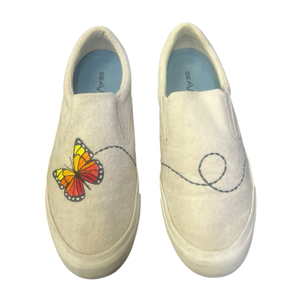 🦋‎ SeaVees Hawthorne Slip On Monarch Embroidered – Women’s 8.5